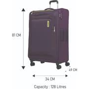 American Tourister 1 Pc Durable Duncan+ Luggage Trolley Case Purple - 251-2501-005169