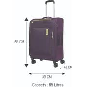 American Tourister 1 Pc Durable Duncan+ Luggage Trolley Case Purple - 251-2501-005168