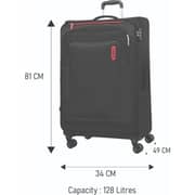 American Tourister 1 Pc Durable Duncan+ Luggage Trolley Case Black - 251-2501-005161