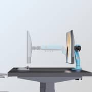 NB F80 Series Shock Absorbing Monitor Arm Gulf Blue