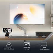 NB F80 Series Sturdy Monitor Arm With Adjustable Desk Stand Lake Blue - F80-XV
