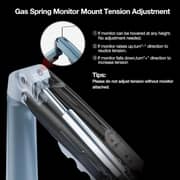 NB F80 Series Sturdy Monitor Arm With Adjustable Desk Stand Lake Blue - F80-XV