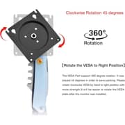 NB F80 Series Sturdy Monitor Arm With Adjustable Desk Stand Lake Blue - F80-XV