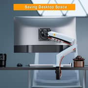 NB F80 Series Sturdy Monitor Arm With Adjustable Desk Stand Lake Blue - F80-XV