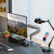 NB F80 Series Sturdy Monitor Arm With Adjustable Desk Stand Lake Blue - F80-XV