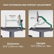 NB F80 Series Sturdy Monitor Arm With Adjustable Desk Stand Olive Green - F80-XK