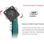 NB F80 Series Sturdy Monitor Arm With Adjustable Desk Stand Olive Green - F80-XK