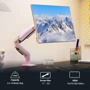NB F80 Series Sturdy Monitor Arm With Adjustable Desk Stand Fantasy Pink - F80-XJ