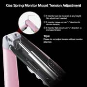 NB F80 Series Sturdy Monitor Arm With Adjustable Desk Stand Fantasy Pink - F80-XJ