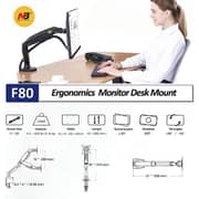 NB F80 Series Flexi Monitor Arm White