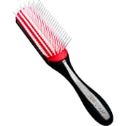 Denman D3 7 Rows Classic Styling Hair Brush Black/Red
