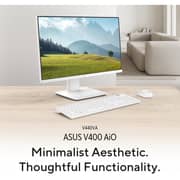 Asus V400 All-in-One (2026) Desktop - 2nd Series / Intel Core 5-210H / 23.8inch FHD / 512GB SSD / 16GB RAM / Shared Intel Graphics / Windows 11 Home /English & Arabic Keyboard / White / Middle East Version - [V440VA-C521016512W]