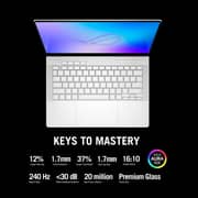 Asus ROG Zephyrus G14 Gaming (2026) Laptop - AMD Ryzen AI 9-465 / 14inch 3K / 1TB SSD / 32GB RAM / 8GB NVIDIA GeForce RTX 5060 GPU / Windows 11 Home / English & Arabic Keyboard / Platinum White / Middle East Version - [GA403GM-SY006W]