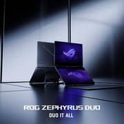 Asus ROG Zephyrus Duo 16 Gaming (2026) Laptop - Intel Core Ultra 9-386H / 16inch 3K / 2TB SSD / 64GB RAM / 24GB NVIDIA GeForce RTX 5090 / Windows 11 Home / English & Arabic Keyboard / Stellar Grey / Middle East Version - [GX651AX-SR014W] - Pre-order