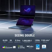 Asus ROG Zephyrus Duo 16 Gaming (2026) Laptop - Intel Core Ultra 9-386H / 16inch 3K / 2TB SSD / 64GB RAM / 24GB NVIDIA GeForce RTX 5090 / Windows 11 Home / English & Arabic Keyboard / Stellar Grey / Middle East Version - [GX651AX-SR014W] - Pre-order