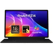 Asus ProArt PZ14 (2026) Copilot+ PC - Snapdragon X2 Elite-X2E-88-100 / 14inch 3K / 1TB SSD / 16GB / Shared Qualcomm Adreno GPU / Windows 11 Home / English & Arabic Keyboard / Nano Black / Middle East Version - [HT7407NA-SN036W]