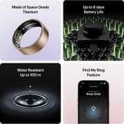 ULTRAHUMAN Ring AIR (Brushed Rose Gold - Size 14) - Smart Ring | No Monthly Subscription | Size First with Sizing Kit | Sleep Tracking Wearable - Heart Rate - Fitness Tracker