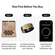 ULTRAHUMAN Ring AIR (Bionic Gold - Size 06) - Smart Ring | No Monthly Subscription | Size First with Sizing Kit | Sleep Tracking Wearable - Heart Rate - Fitness Tracker