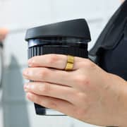 ULTRAHUMAN Ring AIR (Bionic Gold - Size 07) - Smart Ring | No Monthly Subscription | Size First with Sizing Kit | Sleep Tracking Wearable - Heart Rate - Fitness Tracker