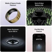 ULTRAHUMAN Ring AIR (Bionic Gold - Size 10) - Smart Ring | No Monthly Subscription | Size First with Sizing Kit | Sleep Tracking Wearable - Heart Rate - Fitness Tracker