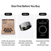 ULTRAHUMAN Ring AIR (Space Silver - Size 11) - Smart Ring | No Monthly Subscription | Size First with Sizing Kit | Sleep Tracking Wearable - Heart Rate - Fitness Tracker