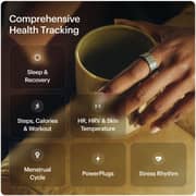 ULTRAHUMAN Ring AIR (Space Silver - Size 14) - Smart Ring | No Monthly Subscription | Size First with Sizing Kit | Sleep Tracking Wearable - Heart Rate - Fitness Tracker