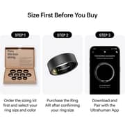 ULTRAHUMAN Ring AIR (Matte Grey - Size 10) - Smart Ring | No Monthly Subscription | Size First with Sizing Kit | Sleep Tracking Wearable - Heart Rate - Fitness Tracker