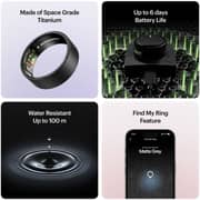 ULTRAHUMAN Ring AIR (Matte Grey - Size 12) - Smart Ring | No Monthly Subscription | Size First with Sizing Kit | Sleep Tracking Wearable - Heart Rate - Fitness Tracker