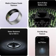 ULTRAHUMAN Ring AIR (Raw Titanium - Size 05) - Smart Ring | No Monthly Subscription | Size First with Sizing Kit | Sleep Tracking Wearable - Heart Rate - Fitness Tracker