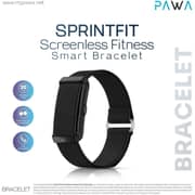 Pawa SprintFit Screenless Fitness Smart Bracelet Black