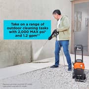 Black and Decker Electric Cold Water Pressure Washer Black/Orange - BEPW2000
