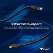 Promate ProLink4K60 High-Speed 4K HDMI Cable 10m Black/Brown