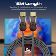 Promate ProLink4K60 High-Speed 4K HDMI Cable 15m Black/Brown