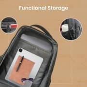 Promate Elitepack-Lite Secure Storage Laptop Backpack Black 15.6Inch