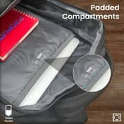 Promate Elitepack-Lite Secure Storage Laptop Backpack Black 15.6Inch
