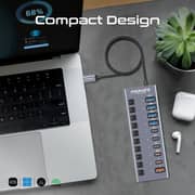 Promate GegaHub-5G Compact UK USB Hub