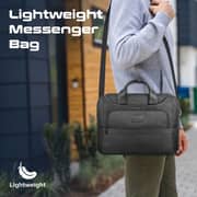 Promate Paramount-MB SecureStorage Messenger Bag Black 15.6Inch