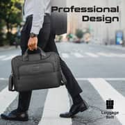 Promate Paramount-MB SecureStorage Messenger Bag Black 15.6Inch