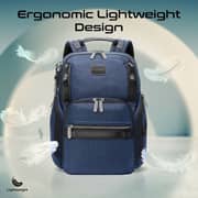 Promate Oracle-BP Durable Laptop Backpack Blue 15.6Inch