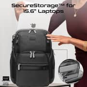 Promate Oracle-BP Durable Laptop Backpack Black 15.6Inch