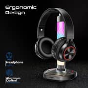 Promate FortX 4-in-1 Multifunctional RGB Headset Stand Black