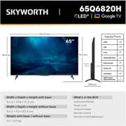 Skyworth 65inch Q6820H QLED+ 4K Google Television (2025 Model) - 65Q6820H