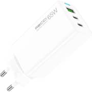 Recci GaN Fast USB-C and USB-A Charger White - RC109E