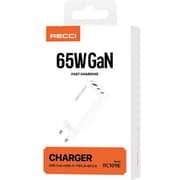 Recci GaN Fast USB-C and USB-A Charger White - RC109E