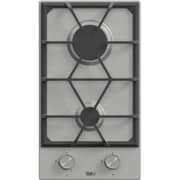 TEVA Built-in 2 Burner Gas Hob 60cm Stainless Steel/Black - RT151
