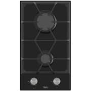 TEVA Built-in 2 Burner Gas Hob 30cm Black Glass - RT155