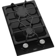 TEVA Built-in 2 Burner Gas Hob 30cm Black Glass - RT155