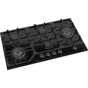 TEVA Built-in 5 Burner Gas Hob 90cm Black Glass - RT185