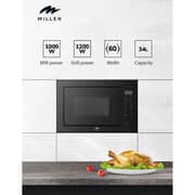 Millen Built-in Microwave Oven 34L Black - MBW 341 BL