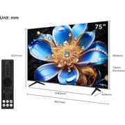 TCL 75inch T69D 4K QLED Google Television (2026 Model) - 75T69D